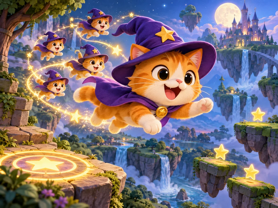 魔法猫的分身飞行封面